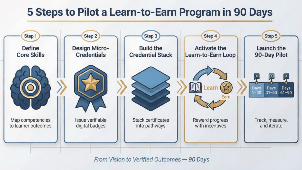 How to Pilot a Learn-to-Earn Program in 90 Days